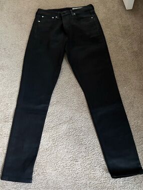 rag & bone  Nina High Rise Skinny  Black coated Jeans